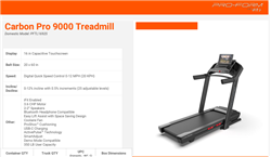 ProForm - Carbon Pro 9000 Folding Treadmill